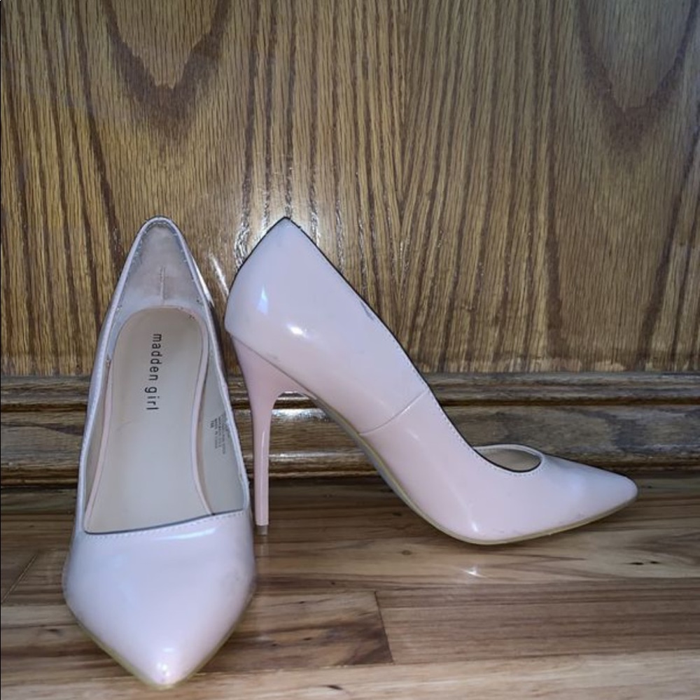 MADDEN GIRL Size 8.5 Blush Pink High Heel Pumps